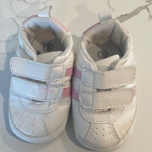 White and Pink Kids Shoes